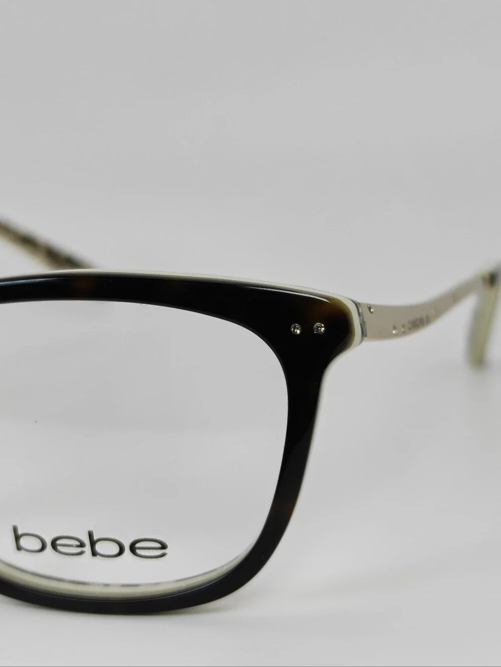 On Fire. Bebe Tortoise. Swarovski. Women's Eyeglasses. Leopard Print.